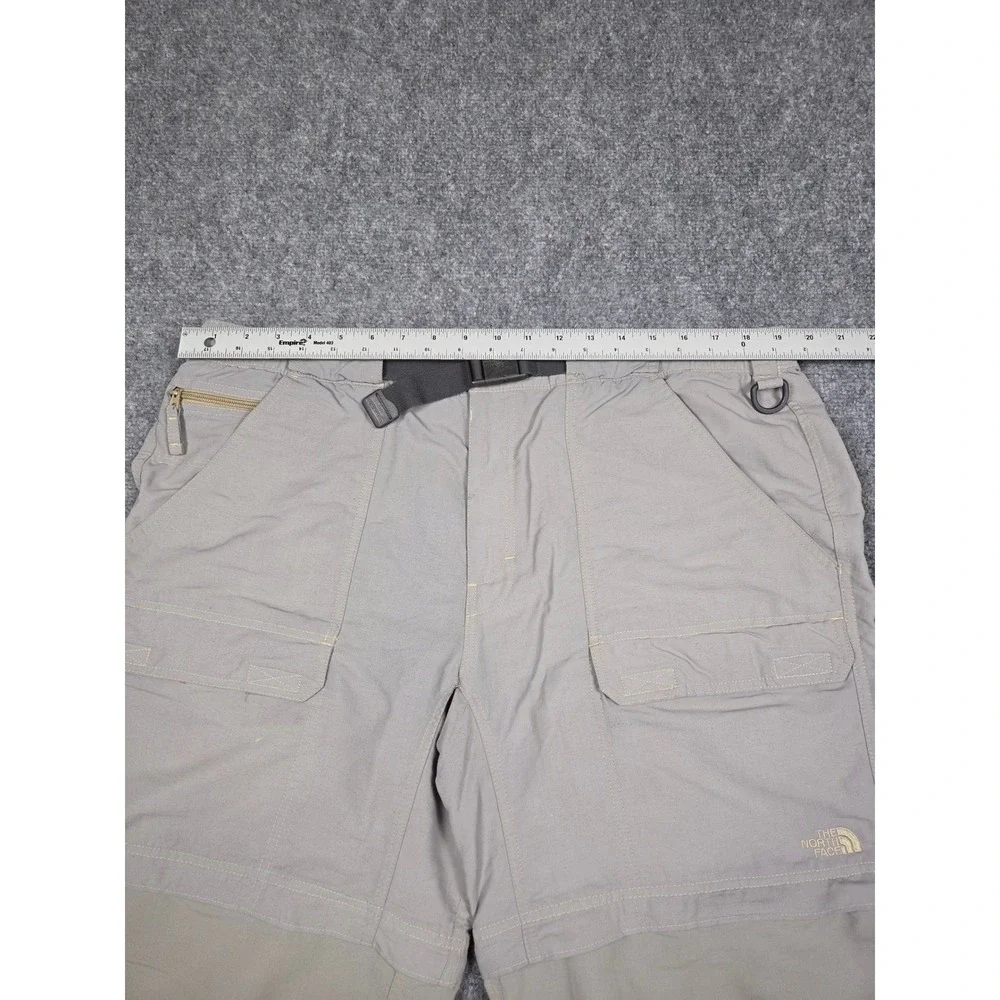 The North Face Convertible Hiking Pants Mens XL Gray Zip Off Cargo Trekking - Picture 7 of 12